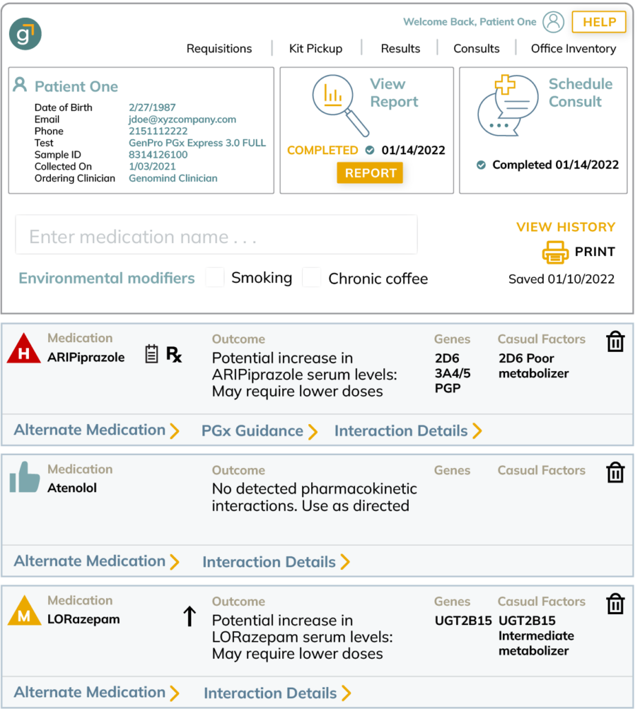 patient report